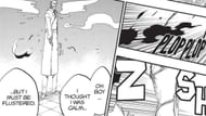 Shunsui's mental state during the fight with Accutrone (Image via Shueisha)
